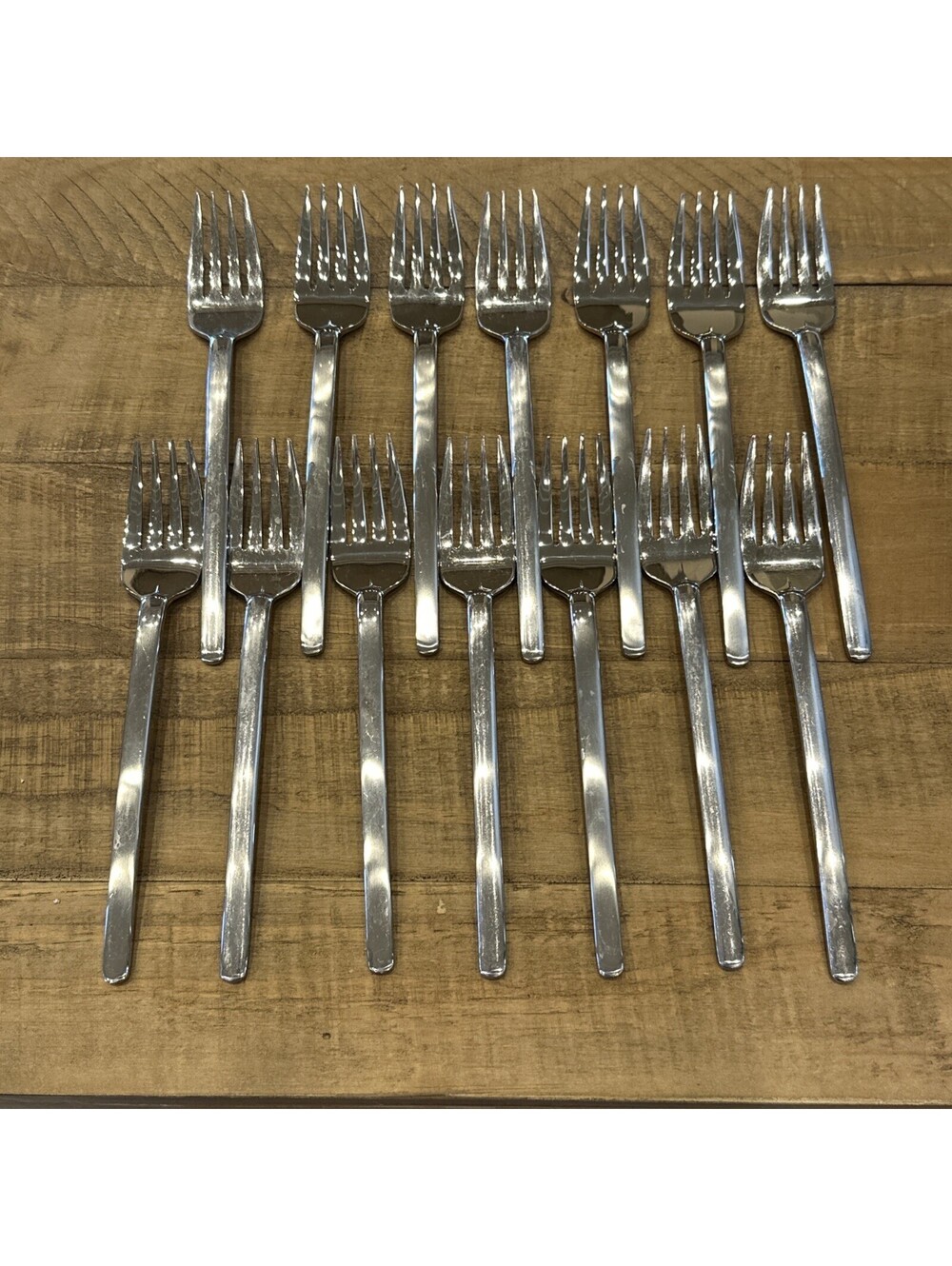 14- Mikasa Zena Stainless Steel 7 5/8" Dinner Fork Korea
